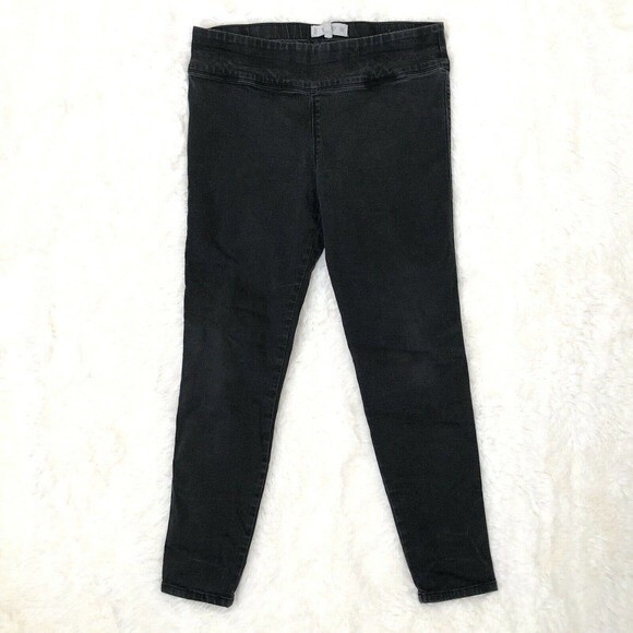 MANGO MNG Pull-On Skinny SLIM Shaping Jeans Black Size 10 Petite - Picture 2 of 9